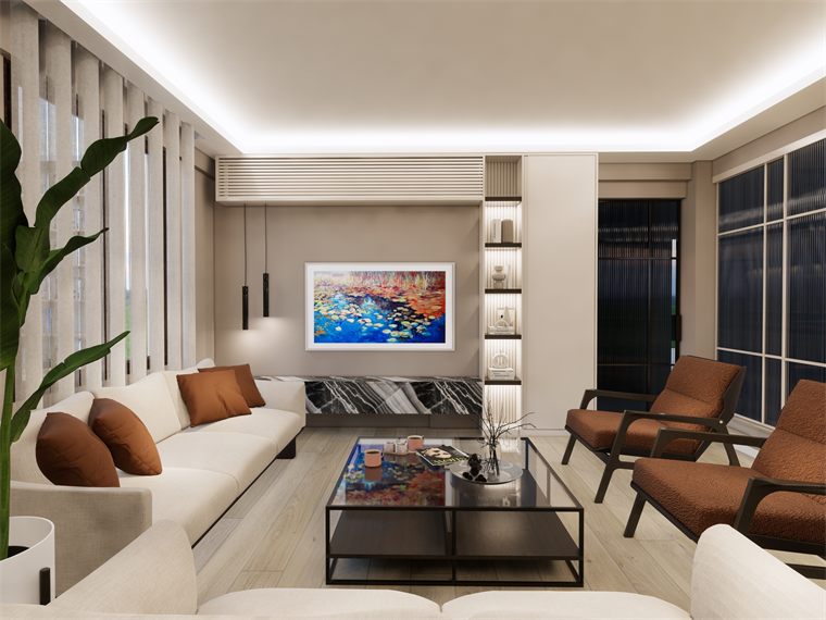 Yalova konut - Oturma grubu ve sanat eseri