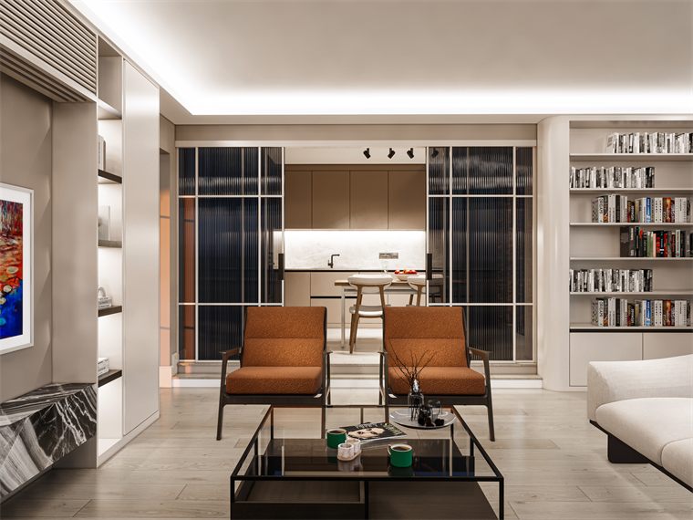 Yalova konut - Salon, gündüz ışığında